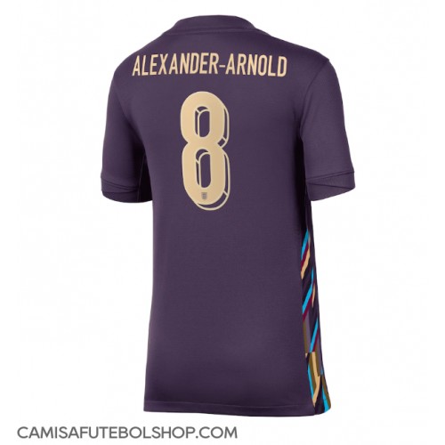 Camisa de time de futebol Inglaterra Alexander-Arnold #8 Replicas 2º Equipamento Feminina Europeu 2024 Manga Curta